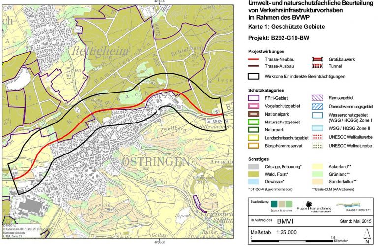 Planungsstand Umgehungsstraße B292